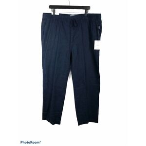 ONIA Men's Carter Linen Pants Deep Navy Size XXL